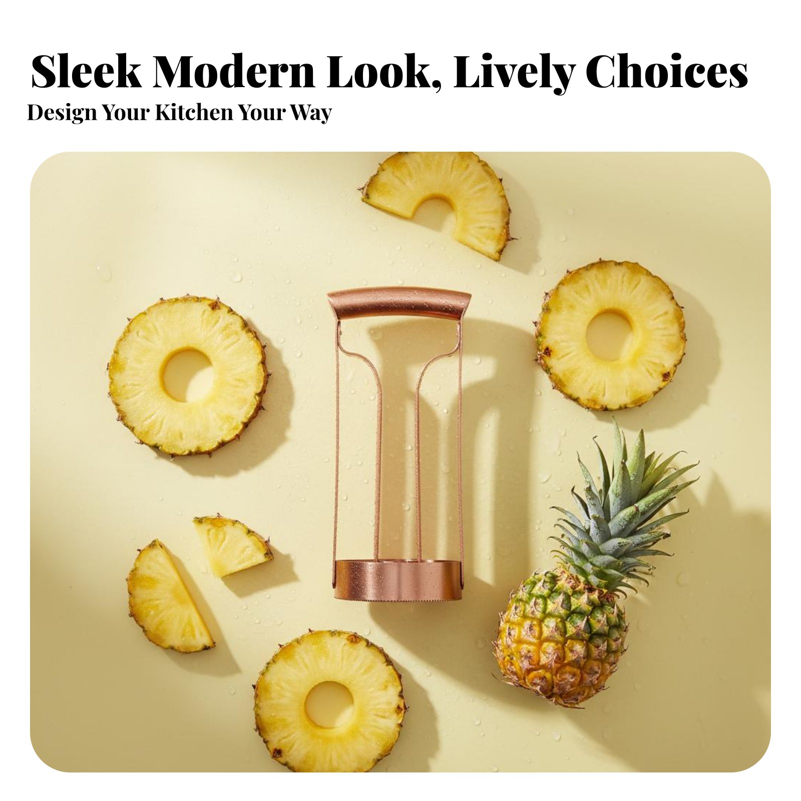 Kitchen Gadgets & Toys - Tagliapineapple in Acciaio Inossidabile, Affetta e