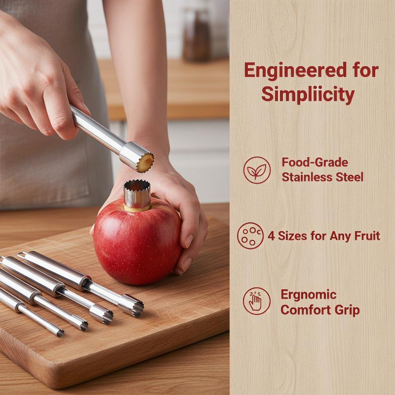 Kitchen Gadgets & Toys - Set di 4 Estrattori di Noccioli