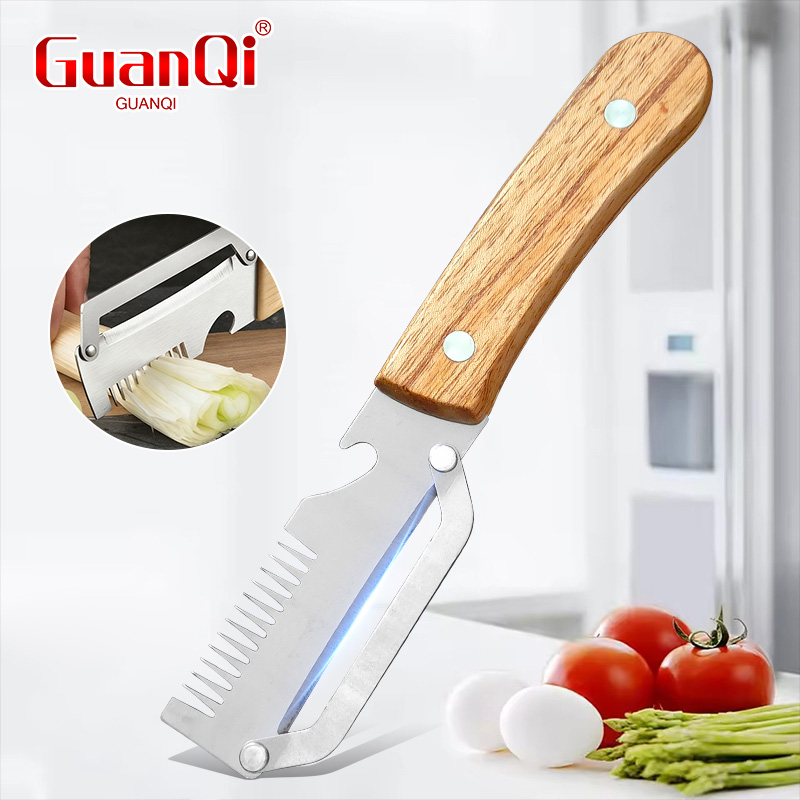 Household Kitchen Gadgets Vegetable Cutter Silk Cutter - Pelapatate Multifunzione in Acciaio Inox con
