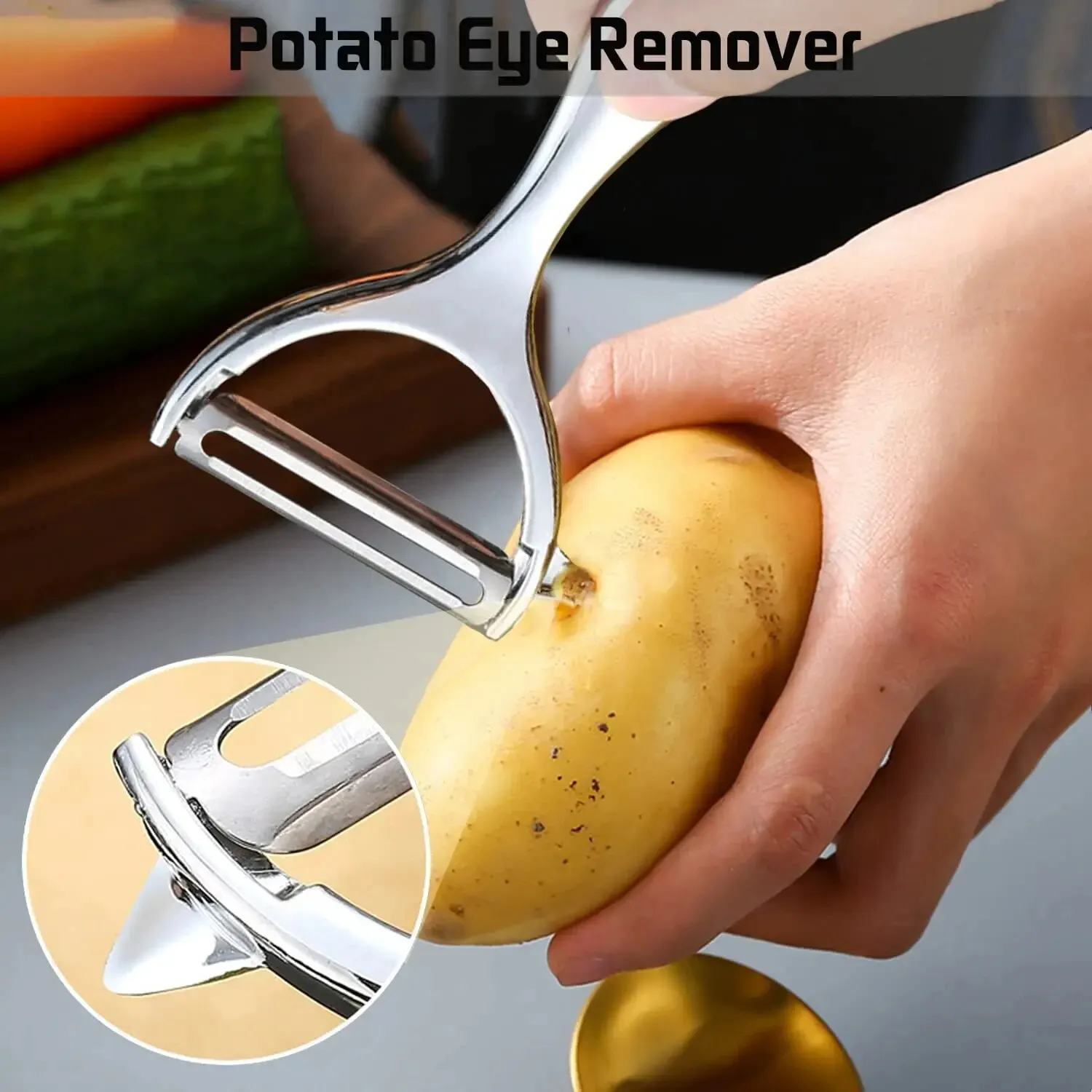 1PC In Acciaio Inox Pelapatate - Household Kitchen Gadgets Vegetable Cutter Silk Cutter recensione e prezzo