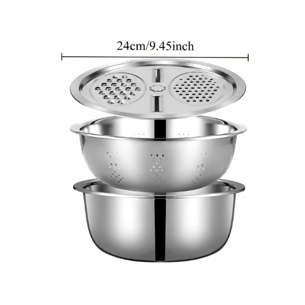 Set di 3 Pezzi in Acciaio Inox - Household Kitchen Gadgets Vegetable Cutter Silk Cutter recensione e prezzo
