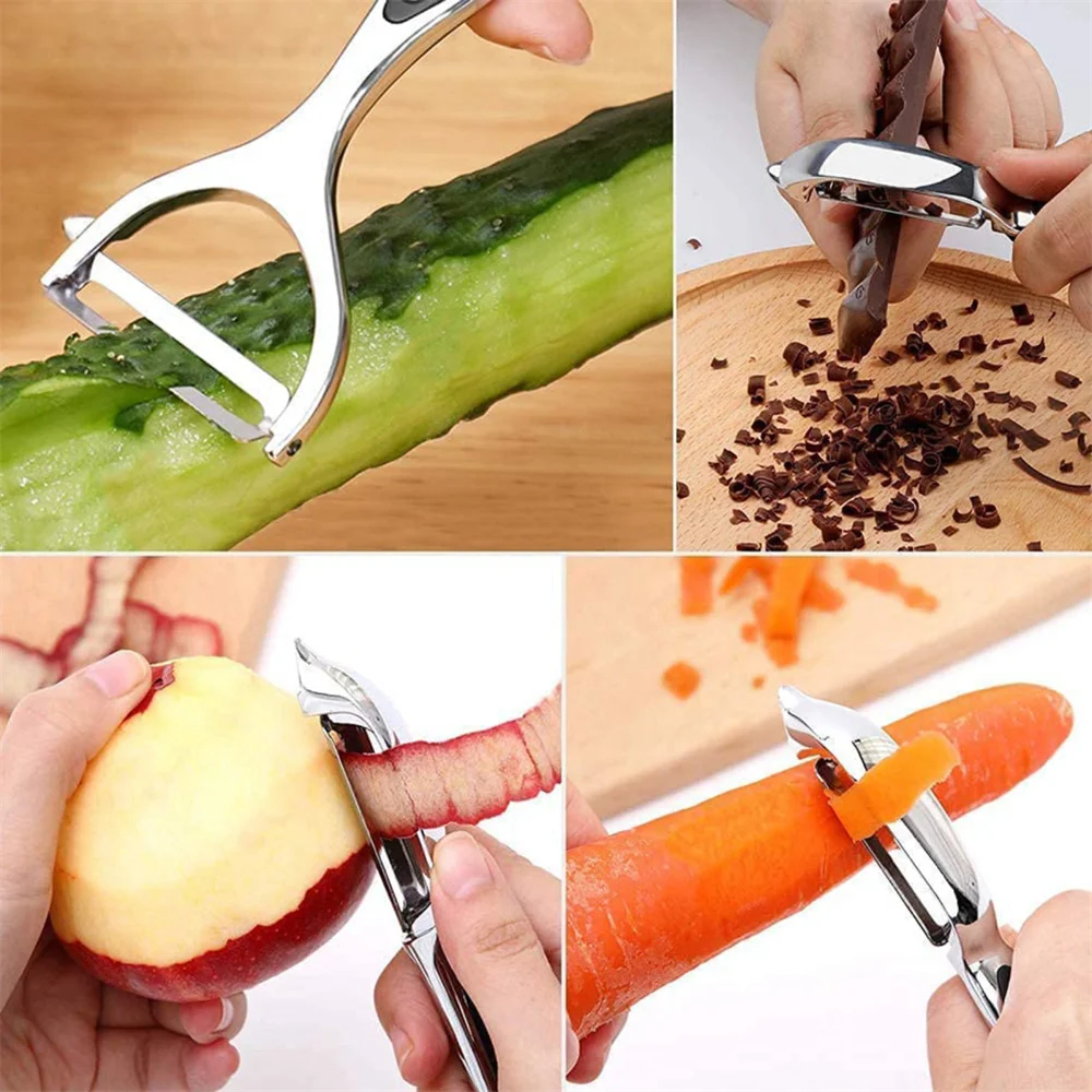 Pelapatate in acciaio inossida - Household Kitchen Gadgets Vegetable Cutter Silk Cutter recensione e prezzo