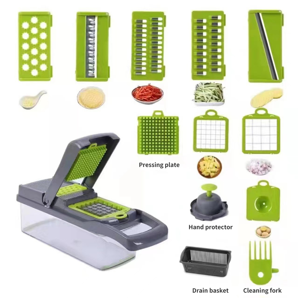 Set 12/16 Pezzi Tagliaverdure  - Household Kitchen Gadgets Vegetable Cutter Silk Cutter recensione e prezzo