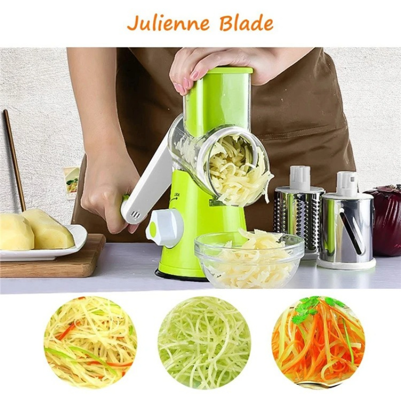 Grattugia Manuale Rotante per  - Household Kitchen Gadgets Vegetable Cutter Silk Cutter recensione e prezzo