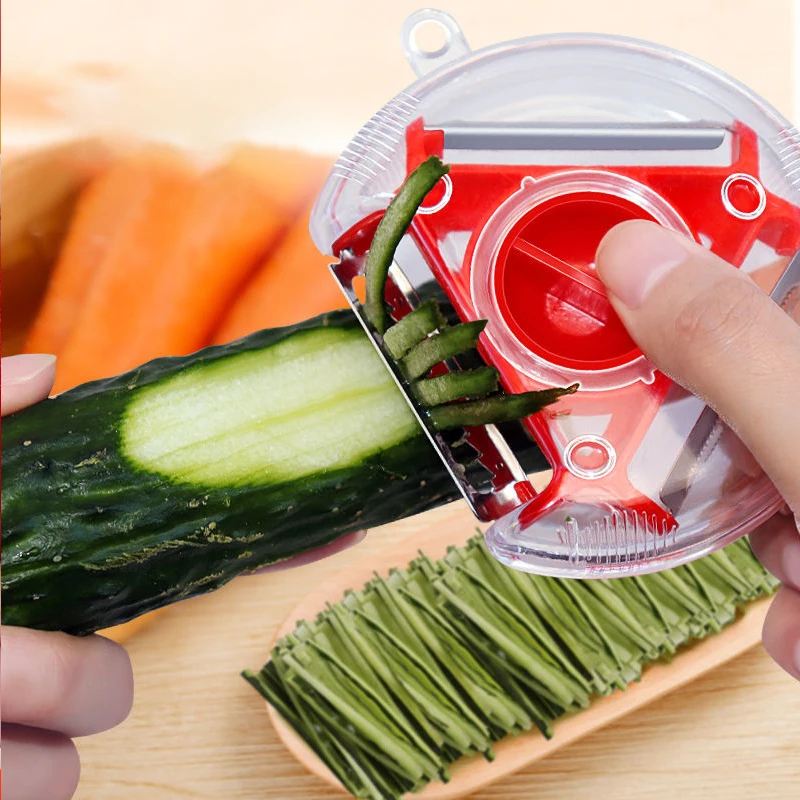 Set di 3 Pelatrici Magiche 3-i - Household Kitchen Gadgets Vegetable Cutter Silk Cutter recensione e prezzo
